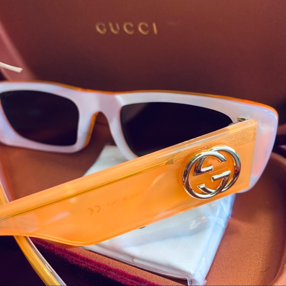 SOLD ⛔️Authentic GUCCI 52m Rect UNISEX Acetate sunglasses - Picture 10 of 11